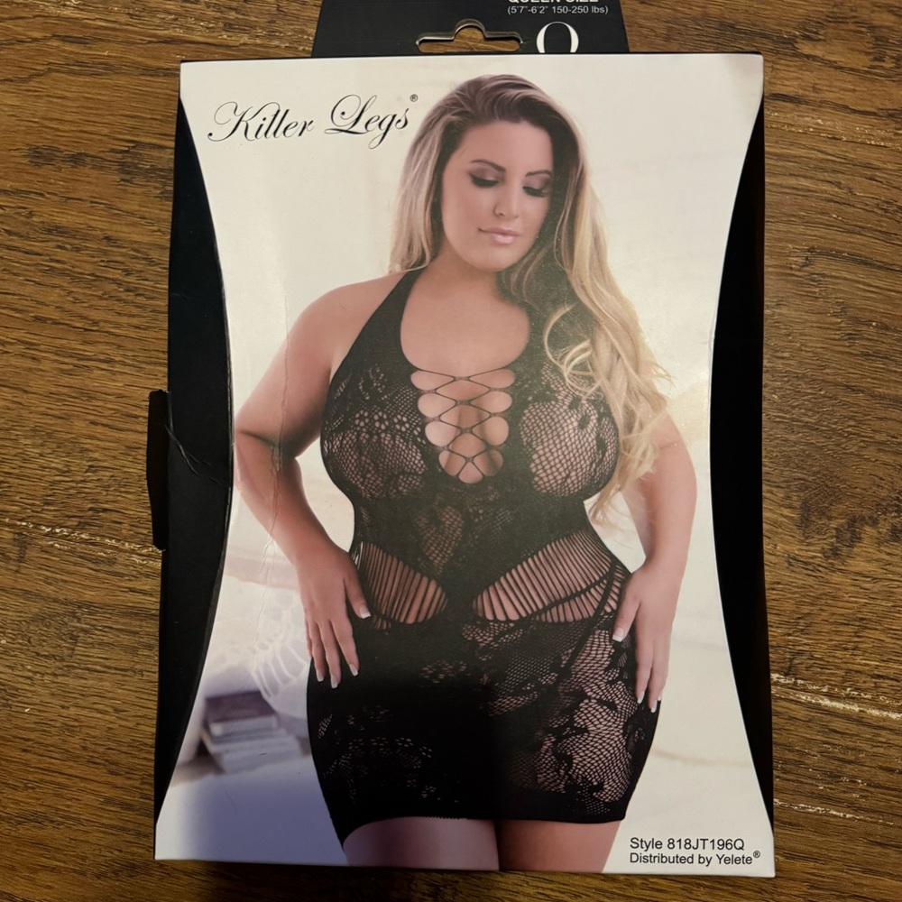 Lingerie fishnet dress NEW Queen size 1X-2X NEW